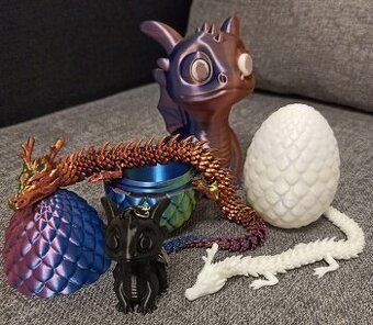 3D hračky-draci