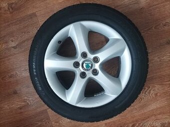 Predám 4ks alu disky + letne pneu komplet