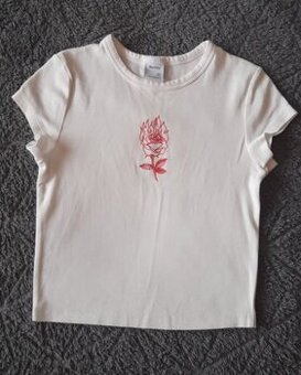 Dámsky biely crop top