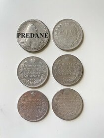 Strieborne mince Cárskeho Ruska: