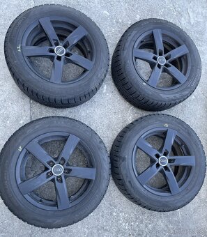 Predám zimnú sadu kolies Audi – 17" originál disky + Nokian
