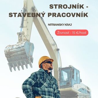 Strojník - stavebný pracovník