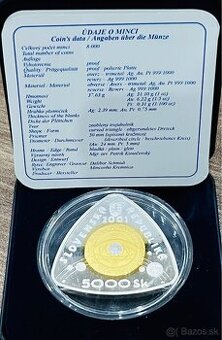 5000 SK - Slovensko 2001 - 3 tisicrocie -