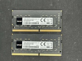 2x 16gb (32GB) DDR4 Notebook