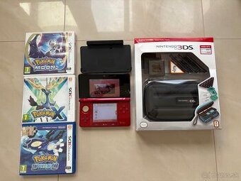 Nintendo 3DS Metalic Red + Príslušenstvo
