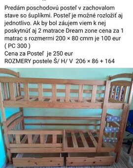 Poschodovú postelľ