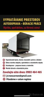 Vypratávanie odvoz šute odpadu-buracie práce-ručné Výkopové