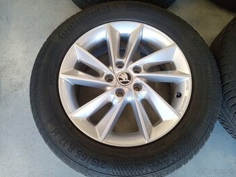 Predam zimne ALU 5x112 R17 6,5J ET38 BORBET SKODA KODIAQ