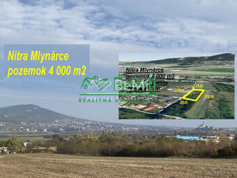Nitra Mlynárce pozemok 4 000 m2 ID 538-14-MIG