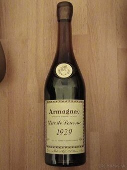 Víno 1929 Duc de Loussac 1929 Armagnac