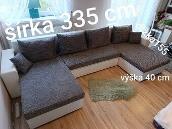 Sedacia súprava s úložným priestorom a rozkladacia