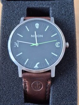 Surf hodinky Nixon Porter leather Captain Fin