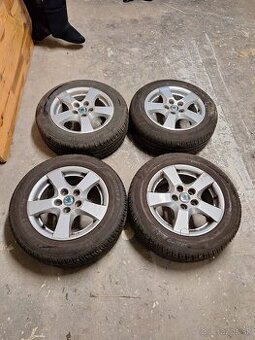 Al.disky 5x100 R14 +letné pneu. 185/60R14-škoda,audi, seat,