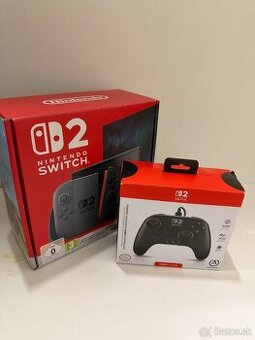 Nintendo switch 2 - Zánovné v záruke + ovládač v cene