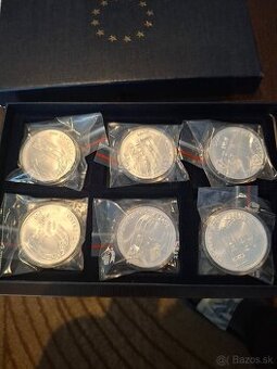 Predám strieborné mince 1 OZ, 25 euro Vznik SR, 2018, BK