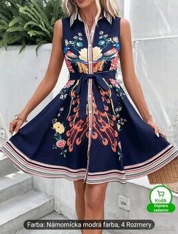 Dámske šaty nové XL pávy