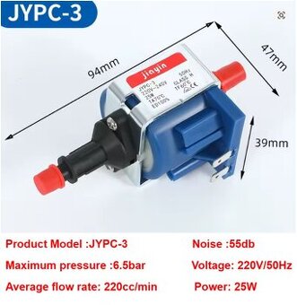 Elektromagnetické čerpadlo - náhradny dieľ - JYPC-3