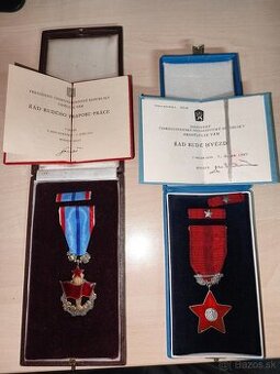 Řád rudé hvězdy/ řád rudého práporu práce