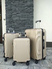 Cestovné kufre Mifex V83, sada 3ks, M,L,XL, champagne, TSA - 1