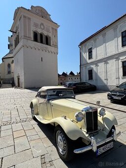 Na predaj krásny MG TD (1952) – plne funkčný s bielymi ŠPZ