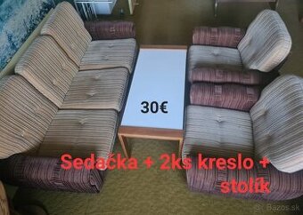 sedačka, kreslá