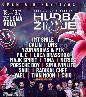 V.I.P. lístky Hudba Žije - Zelená Voda (NMnV)