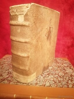 Stará hrubá baroková kniha  z r. 1706 a 1702