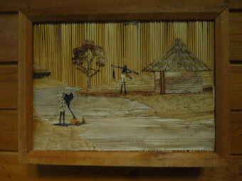 africké ľudové umenie –  obrazy 2