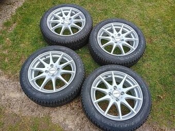 16" ALU 4x108 + TPMS + zimné 195/55 r16 10mm TOP NOVÉ - 1