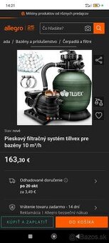 Pieskový filtračný systém