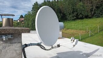 satelitná parabola satelit sirka 60cm s držiakom na stenu - 1