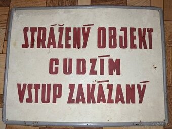 Plechová tabuľa veľká