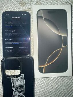 Predám iPhone 16 Pro 128 GB – TOP stav