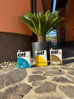 predám staré plechovky od oleja "Elf"