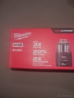 baterky milwaukee   M12v 3 a