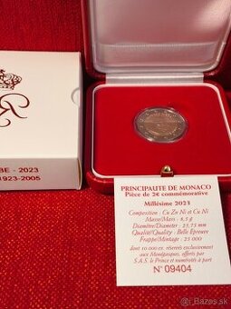 Monaco 2023 Prince Rainier III. 2€ Proof