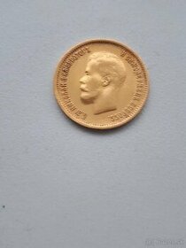 Mince zlate 10 ruble 1899