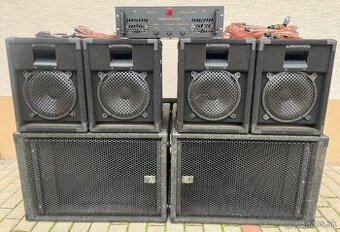 6-KANÁLOVÉ OZVUČENIE 4+2 = 1800W pre diskotéky, kluby, DJs