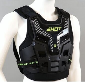 (CE). SHOT odolný, nastaviteľný chránič chrbta hrude