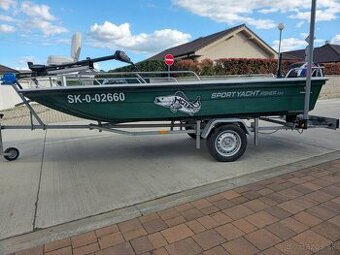 Motorový čln Sportyacht fisher 430, rybolov, rekreácia