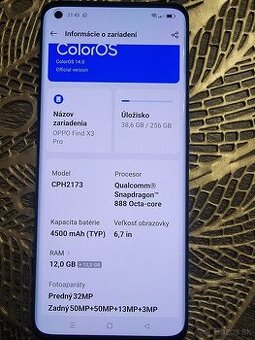 OPPO FIND X3 PRO 5G 12/256