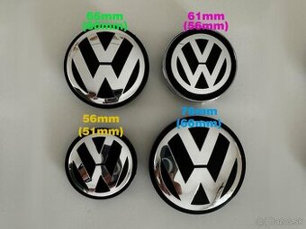 Volkswagen stredové krytky kolies 56mm, 61mm, 65mm a 76mm