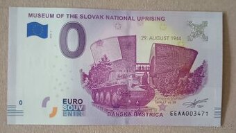 0 euro bankovka Múzeum SNP 2018-1