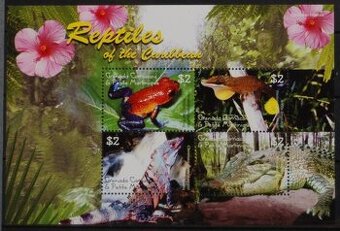 Poštové známky - Obojživelníky 14 - neopečiatkované