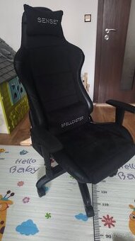 Herné kreslo materiál alcantara/ekokoža (do150kg)