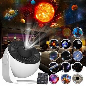 🌌 Projektor hviezdnej oblohy 12v1 – galaxie, planéty