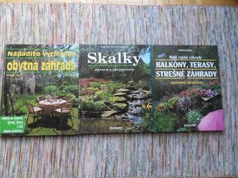 Predám 3 nádherné veľké knihy o kvetoch, o záhrade