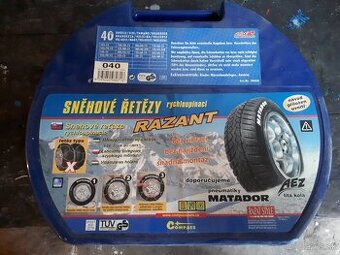 Predám rýchloupínacie snehové reťaze Razant na auto.