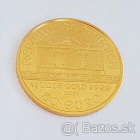 zlatá minca 1/2 oz Philharmoniker 2021