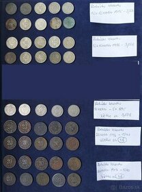 Zbierka mincí - Rakúsko Uhorsko druhá emisia Helleri/Filleri